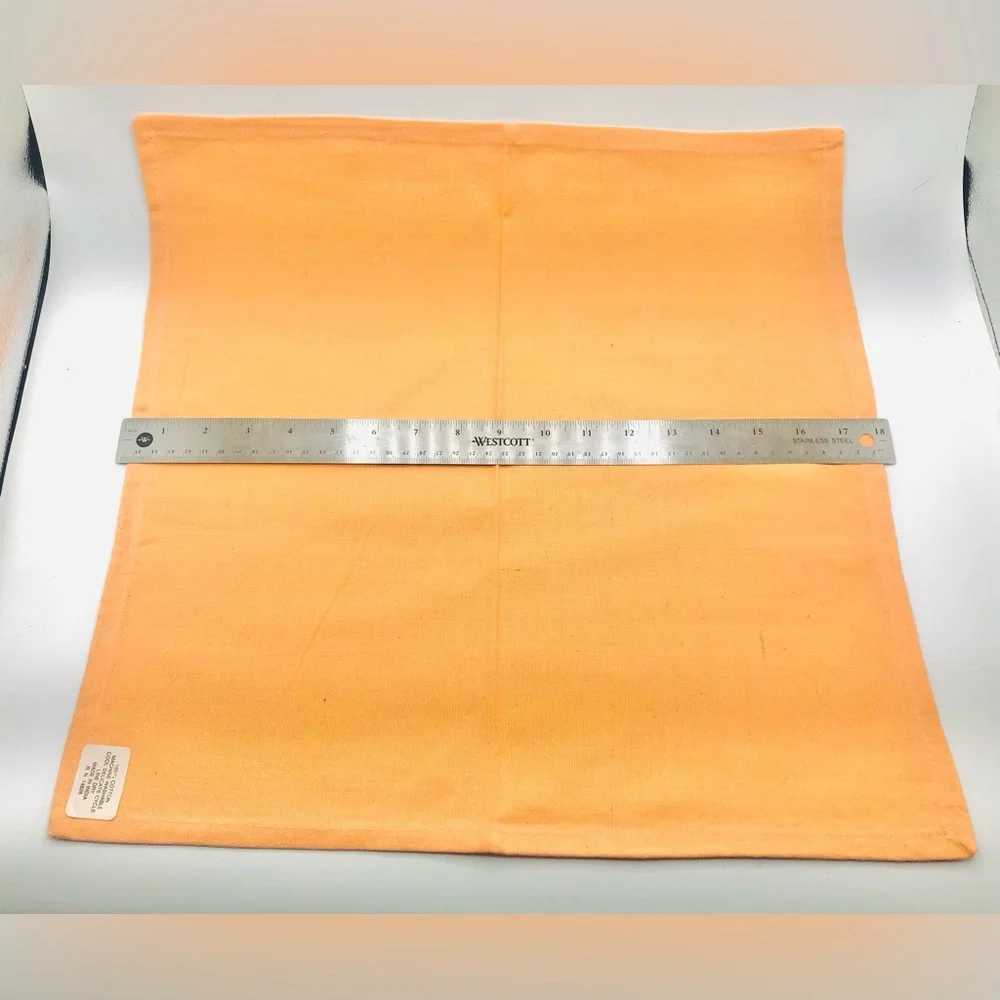 5 Orange Salmon 100% Cotton Cloth Dinner Napkins 17x17 Solid Woven Table Linens